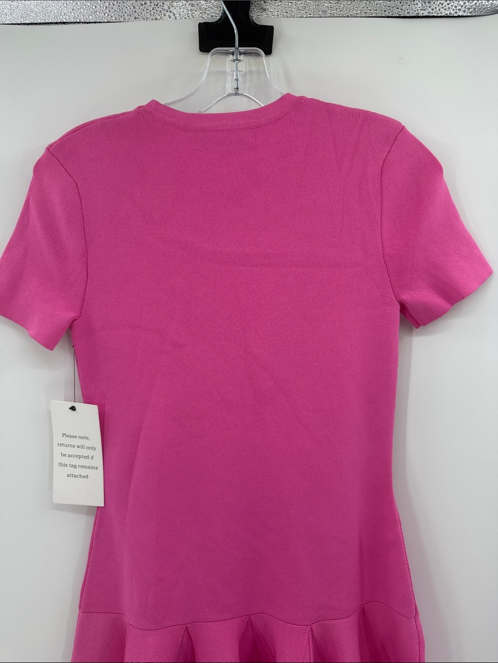 English Factory Women's Pleated Skirt Drop-Waist Dress - Pink/White - XS - NWT - Picture 7 of 8